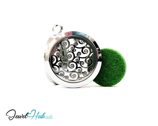 🌪️ Ocean Spiral – Stainless Steel Aromatherapy Pendant for Flow & Emotional Clarity CT