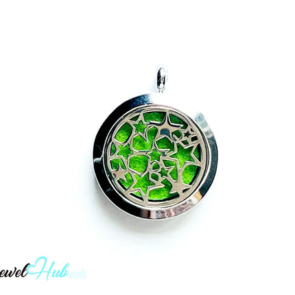 ⭐ Heart & Star – Stainless Steel Aromatherapy Pendant for Dreams & Devotion CT
