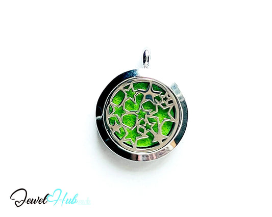 ⭐ Heart & Star – Stainless Steel Aromatherapy Pendant for Dreams & Devotion CT