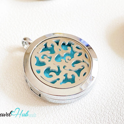 🌀 Lotus Drift – Stainless Steel Aromatherapy Pendant for Calm & Centering CT