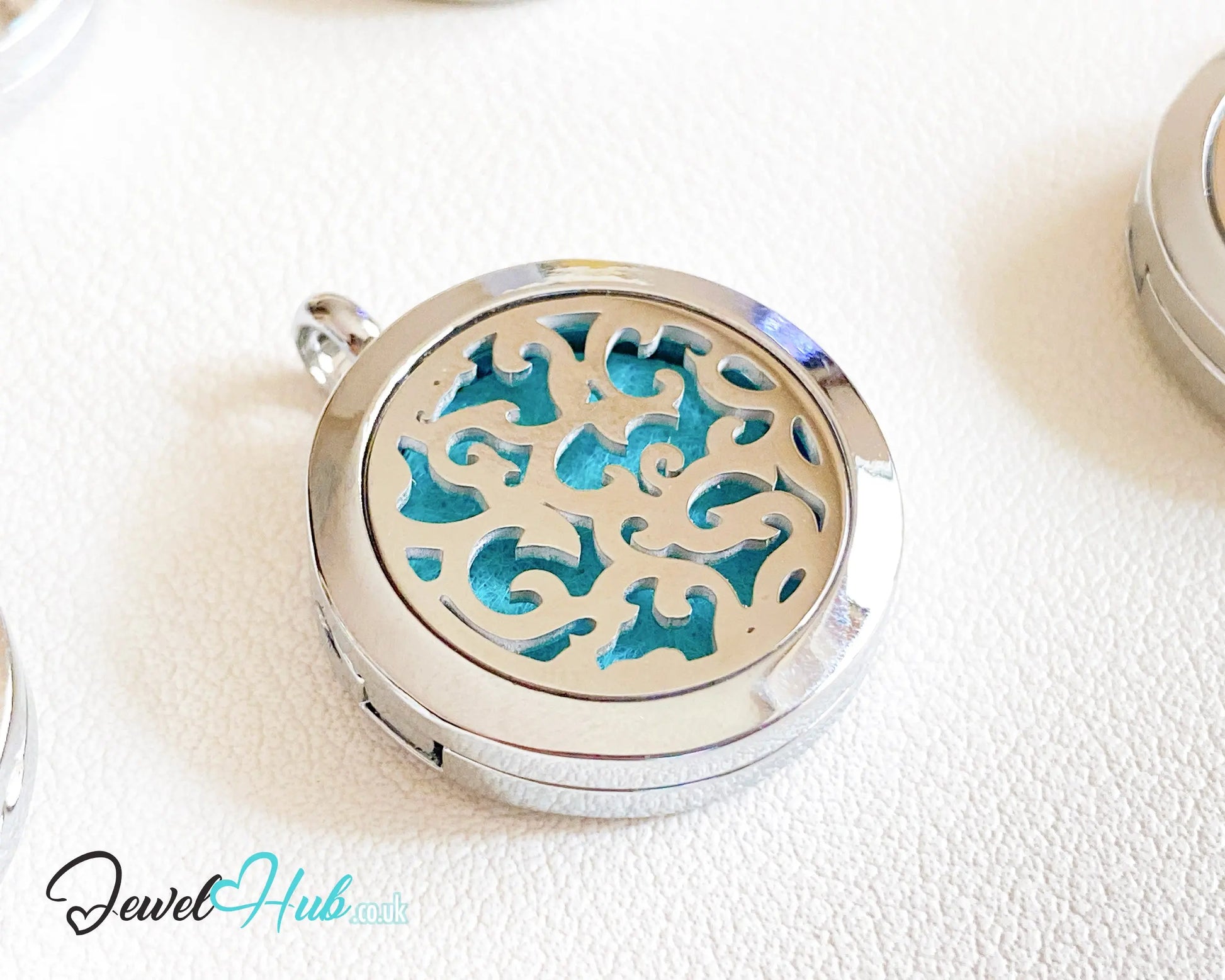 🌀 Lotus Drift – Stainless Steel Aromatherapy Pendant for Calm & Centering CT