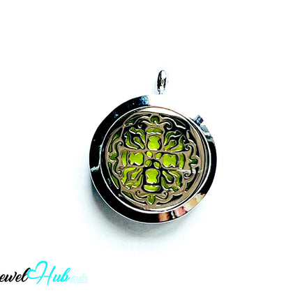 🌷 Botanical Grace – Stainless Steel Aromatherapy Pendant for Softness & Strength CT