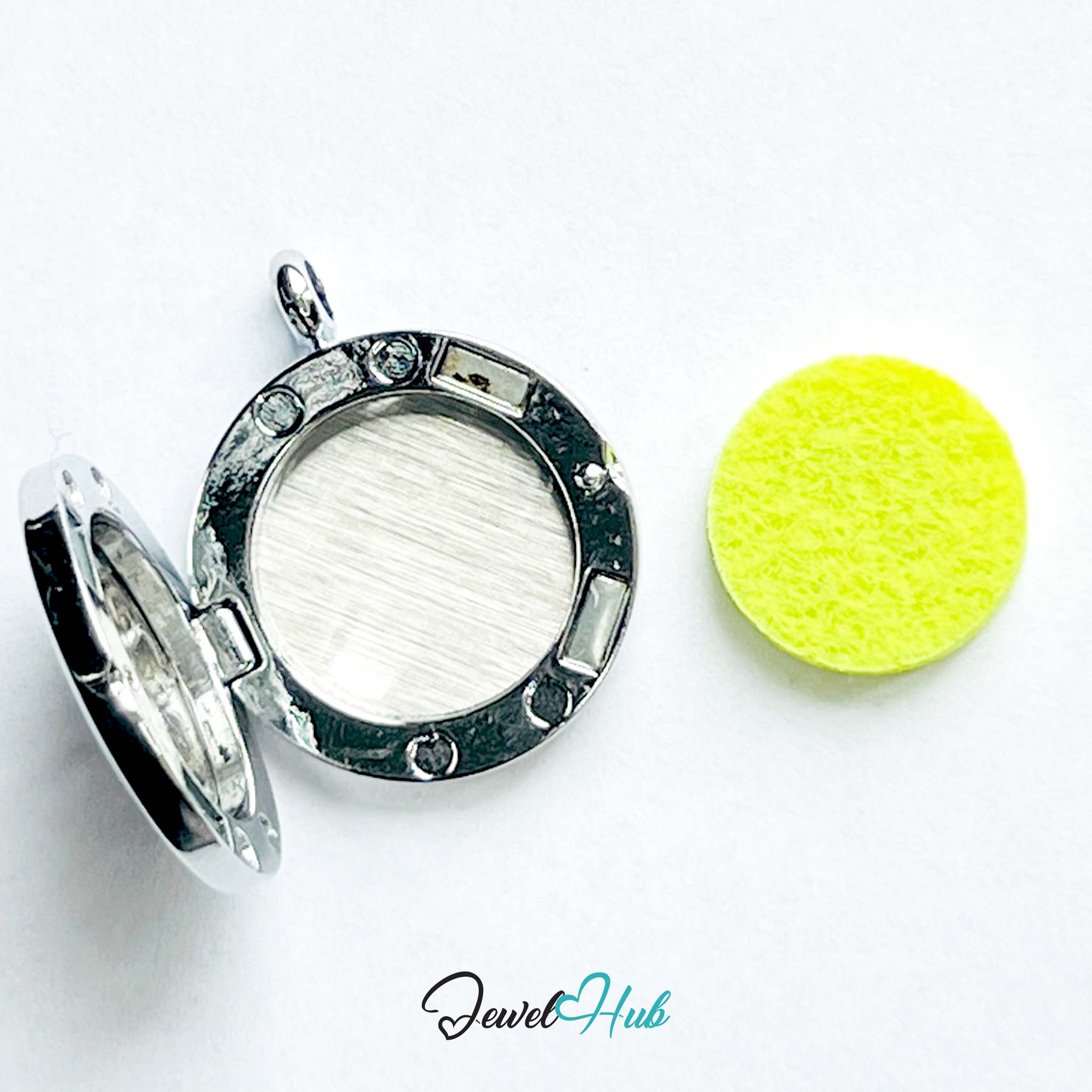 Stainless Steel Aromatherapy Pendant – Botanical Grace Floral Flow