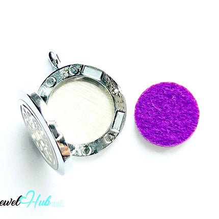 🌀 Ornamental Aura – Stainless Steel Aromatherapy Pendant for Elegance & Centering CT