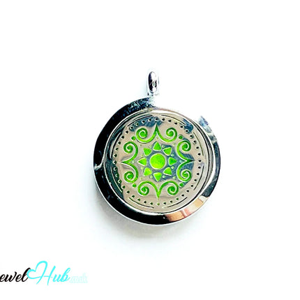 🌼 Radiant Bloom – Stainless Steel Aromatherapy Pendant for Clarity & Positivity CT