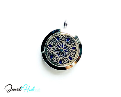 🌸 Tranquil Mandala – Stainless Steel Aromatherapy Pendant for Peace & Clarity CT