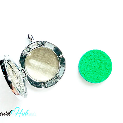 🌊 Verdant Flow – Stainless Steel Aromatherapy Pendant for Renewal & Breathwork CT