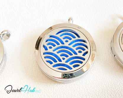 🌊 Verdant Flow – Stainless Steel Aromatherapy Pendant for Renewal & Breathwork CT