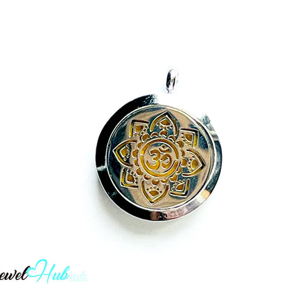 🕉️ Om Radiance – Stainless Steel Aromatherapy Pendant for Presence & Intuition CT