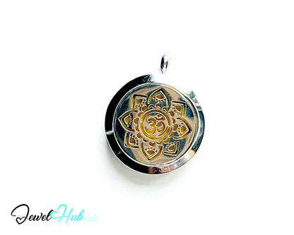 🕉️ Om Radiance – Stainless Steel Aromatherapy Pendant for Presence & Intuition CT