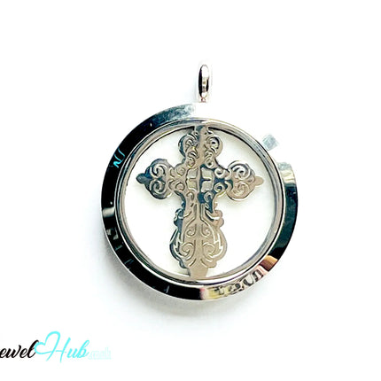 ✝️ Sacred Grace – Stainless Steel Aromatherapy Pendant for Faith & Inner Peace CT