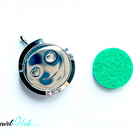😄 Smiley Cool v2 – Stainless Steel Aromatherapy Pendant for Mood & Mini Wins CT