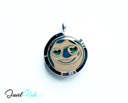 😄 Smiley Cool v2 – Stainless Steel Aromatherapy Pendant for Mood & Mini Wins CT