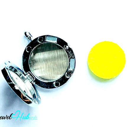 😊 Golden Glow – Stainless Steel Aromatherapy Pendant for Joy & Chill Vibes CT
