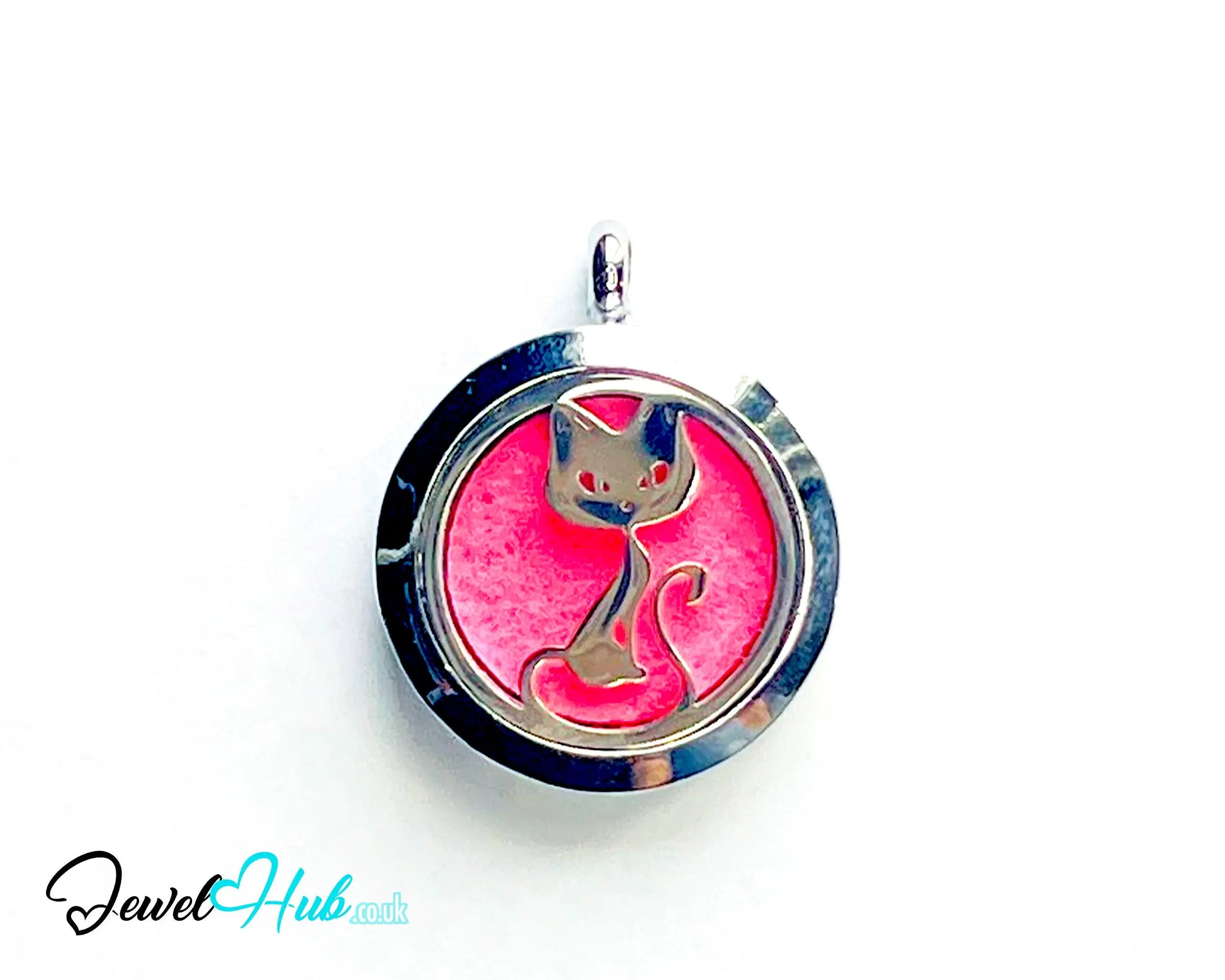 🐱 Purrfect Calm – Stainless Steel Aromatherapy Pendant for Cat Lovers & Cozy Vibes CT