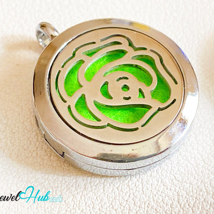 🌹 Petal Whisper – Stainless Steel Aromatherapy Pendant for Love & Self-Care CT
