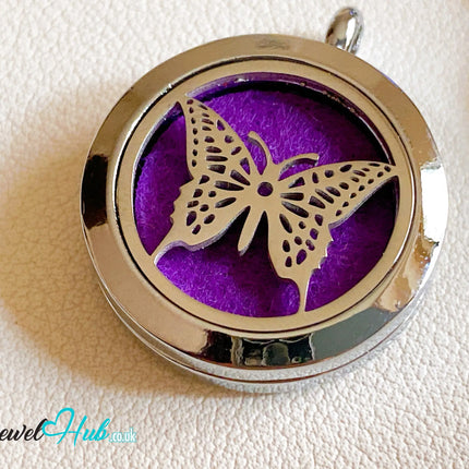 🦋 Luna Wing – Stainless Steel Aromatherapy Pendant for Growth & Good Vibes CT