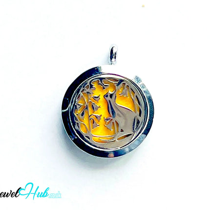 🐱 Kindred Cat – Stainless Steel Aromatherapy Pendant for Presence & Curiosity CT