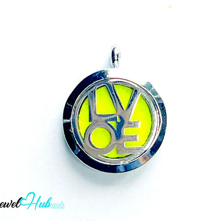 💛 Bold Love – Stainless Steel Aromatherapy Pendant for Energy & Expression CT