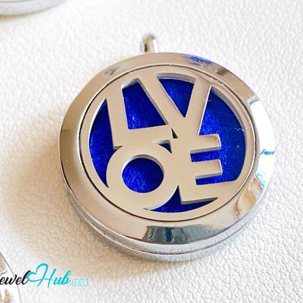 💛 Bold Love – Stainless Steel Aromatherapy Pendant for Energy & Expression CT