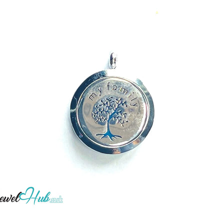 🌳 Family Tree – Stainless Steel Aromatherapy Pendant for Roots & Connection CT