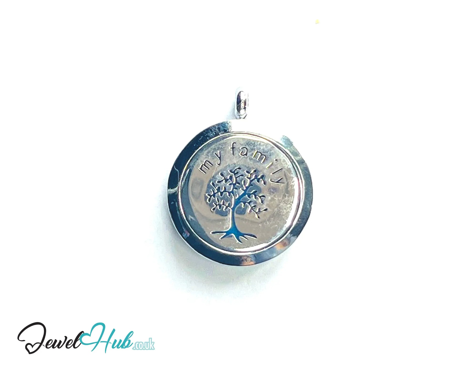 🌳 Family Tree – Stainless Steel Aromatherapy Pendant for Roots & Connection CT