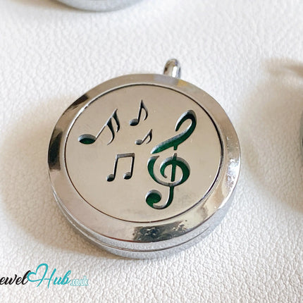 🎶 Melody Calm – Stainless Steel Aromatherapy Pendant for Harmony & Clarity CT
