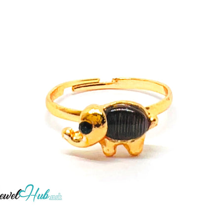 🐘 Elephant Ring – Zinc Alloy · Adjustable (J/K/L + O/P/Q) · Resin Gemstone · Symbolic CA