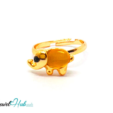 🐘 Elephant Ring – Zinc Alloy · Adjustable (J/K/L + O/P/Q) · Resin Gemstone · Symbolic CA