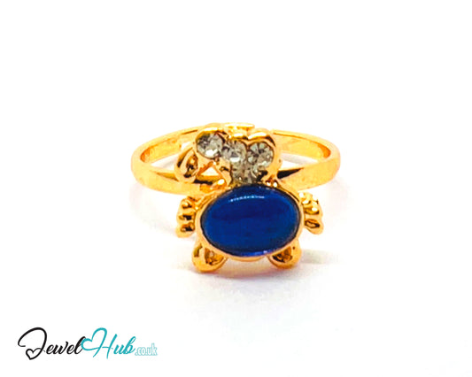 🦀 Crab Ring – Zinc Alloy · Adjustable (J/K/L) · Dual-Stone · Symbolic