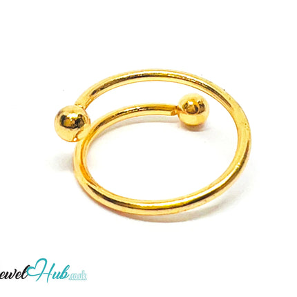 💛 ParallelBeads Gold-Plated Zinc Ring · UK L · US 6 · Dual Band · Minimalist Gold CA