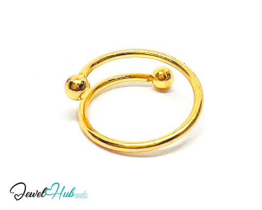 💛 ParallelBeads Gold-Plated Zinc Ring · UK L · US 6 · Dual Band · Minimalist Gold