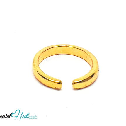 💛 OpenBand Gold-Plated Zinc Ring · UK K · US 5.5 · Adjustable Band · Polished Gold CA