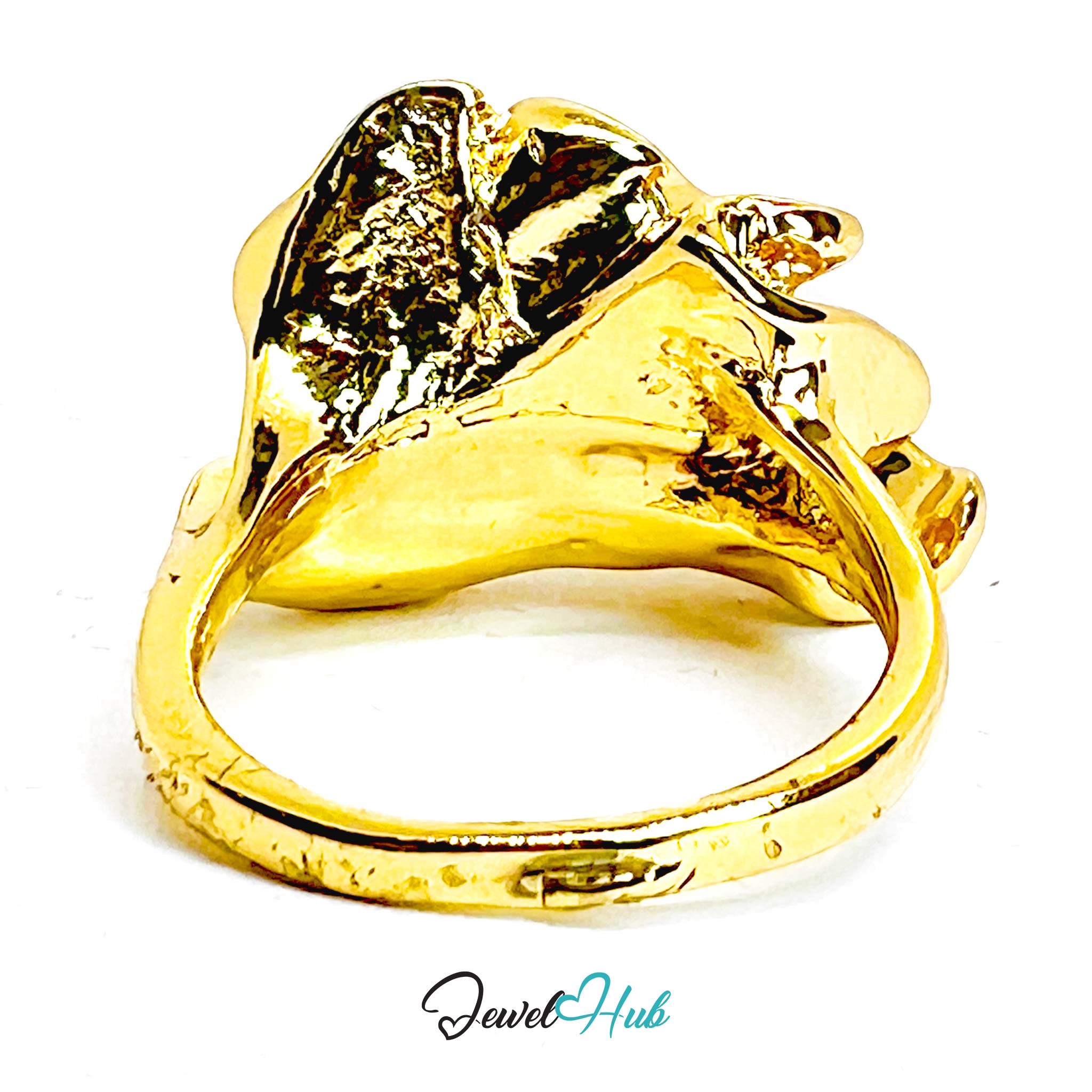 Pearl Claw Gold-Plated Ring – Sculptural Hand Statement Two Sizes