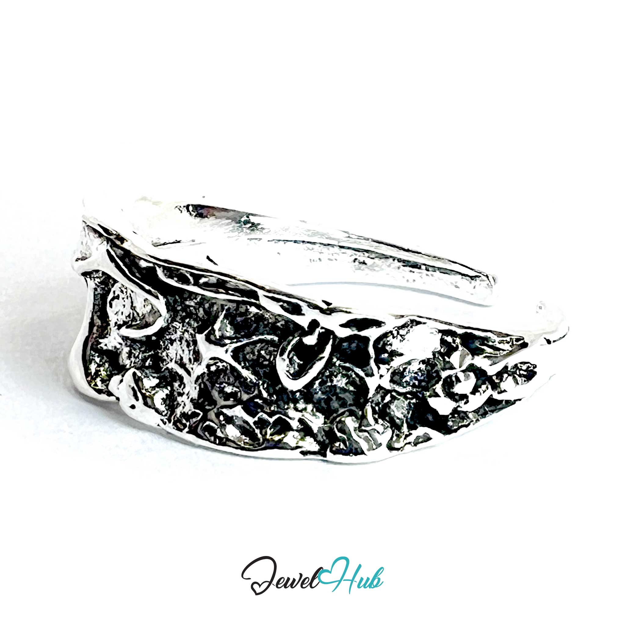 Punk Mushroom Ring · Zinc Alloy · Silver‑Plated Sculptural Fungi Motif