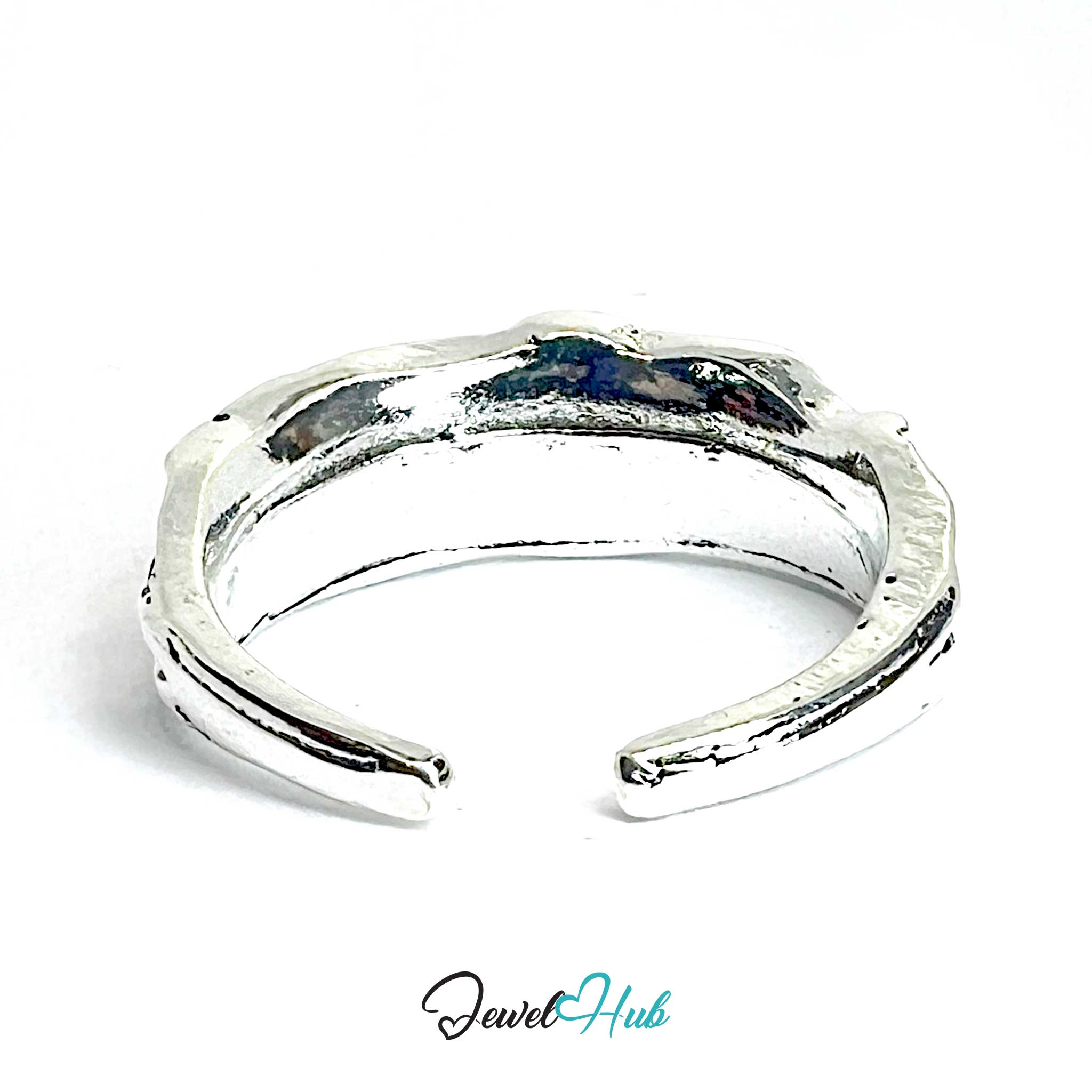 Punk Mushroom Ring · Zinc Alloy · Silver‑Plated Sculptural Fungi Motif