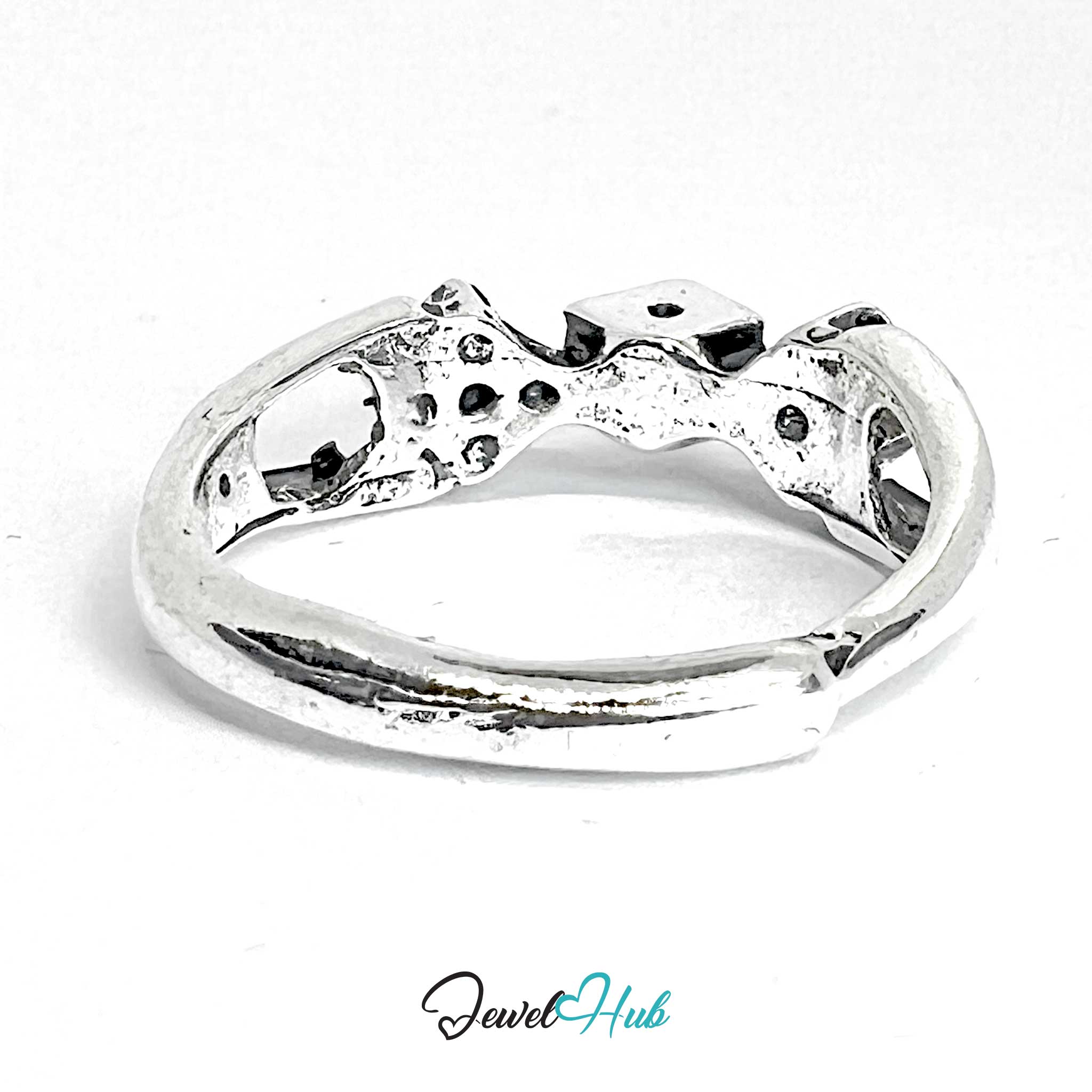 Zinc Alloy Silver‑Plated Dice Punk Ring – Symbolic Risk & Rebellion