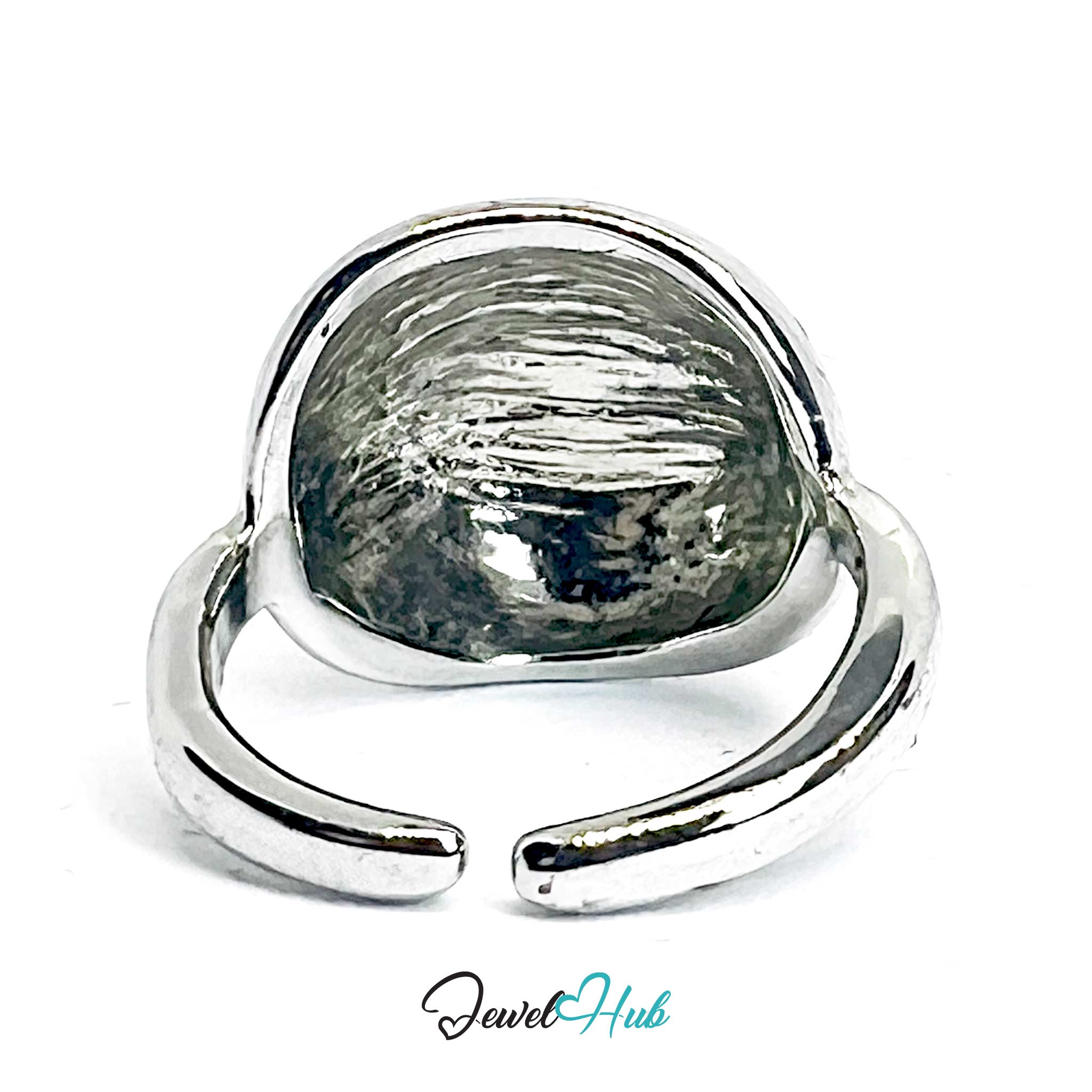 Silver-Plated Dome Zinc Alloy Ring – Mirror-Shine Minimalist Design