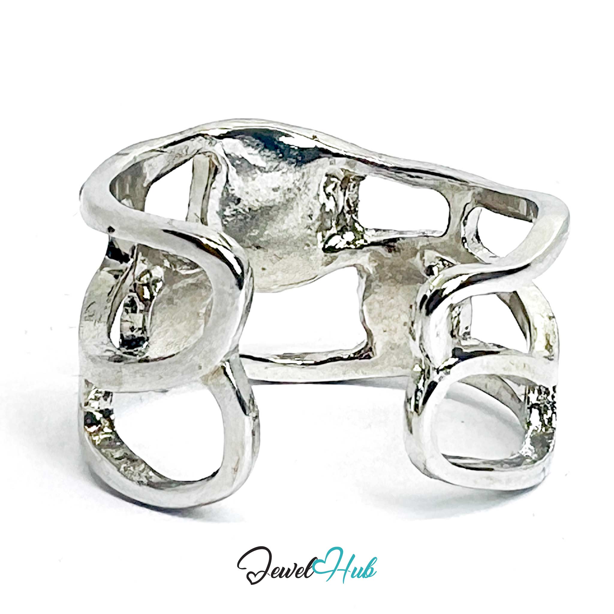 Silver-Plated Zinc Alloy Resin Gem Ring – Color-Pop Geometric Statement