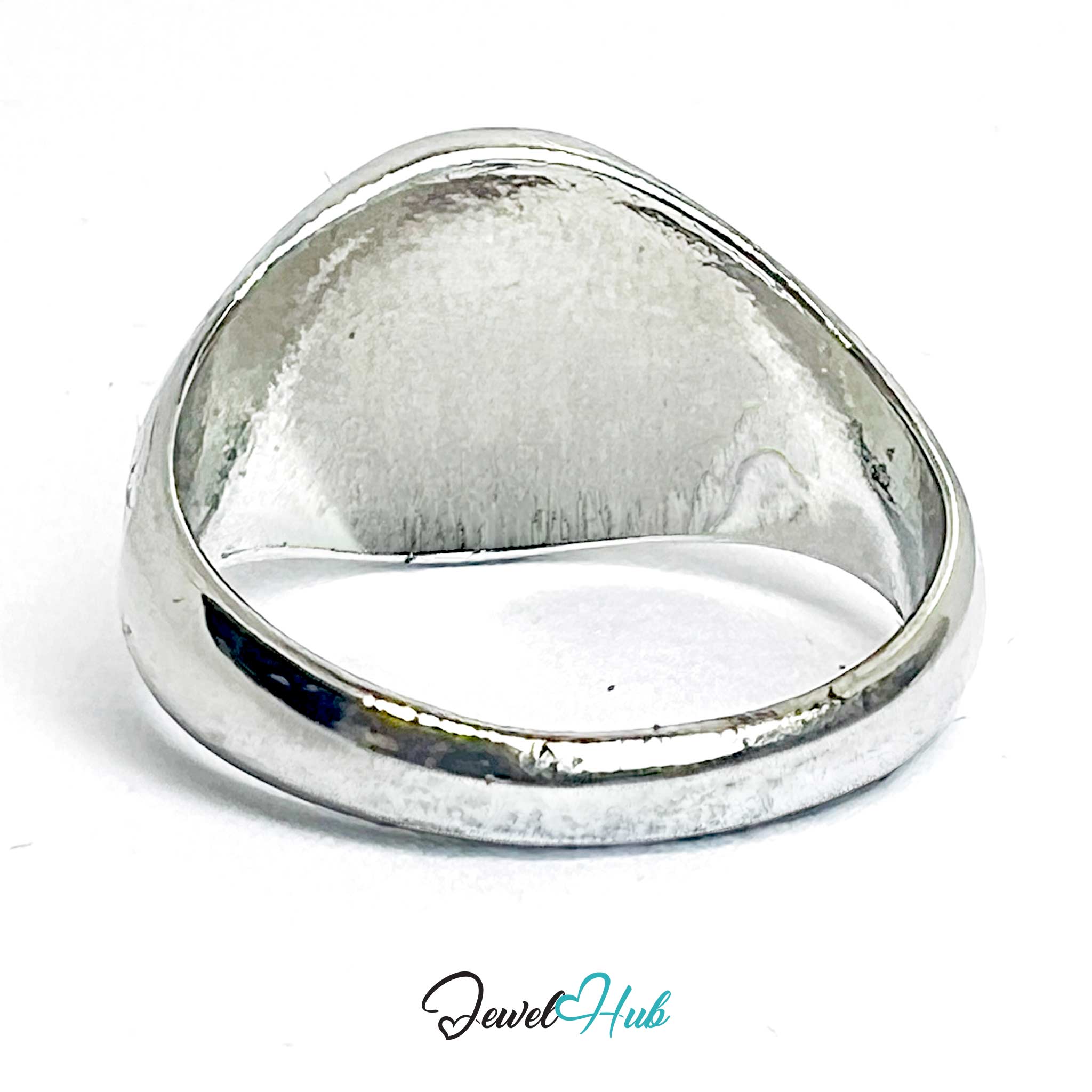 Silver-Plated Zinc Alloy Signet Ring – Minimalist Everyday Statement