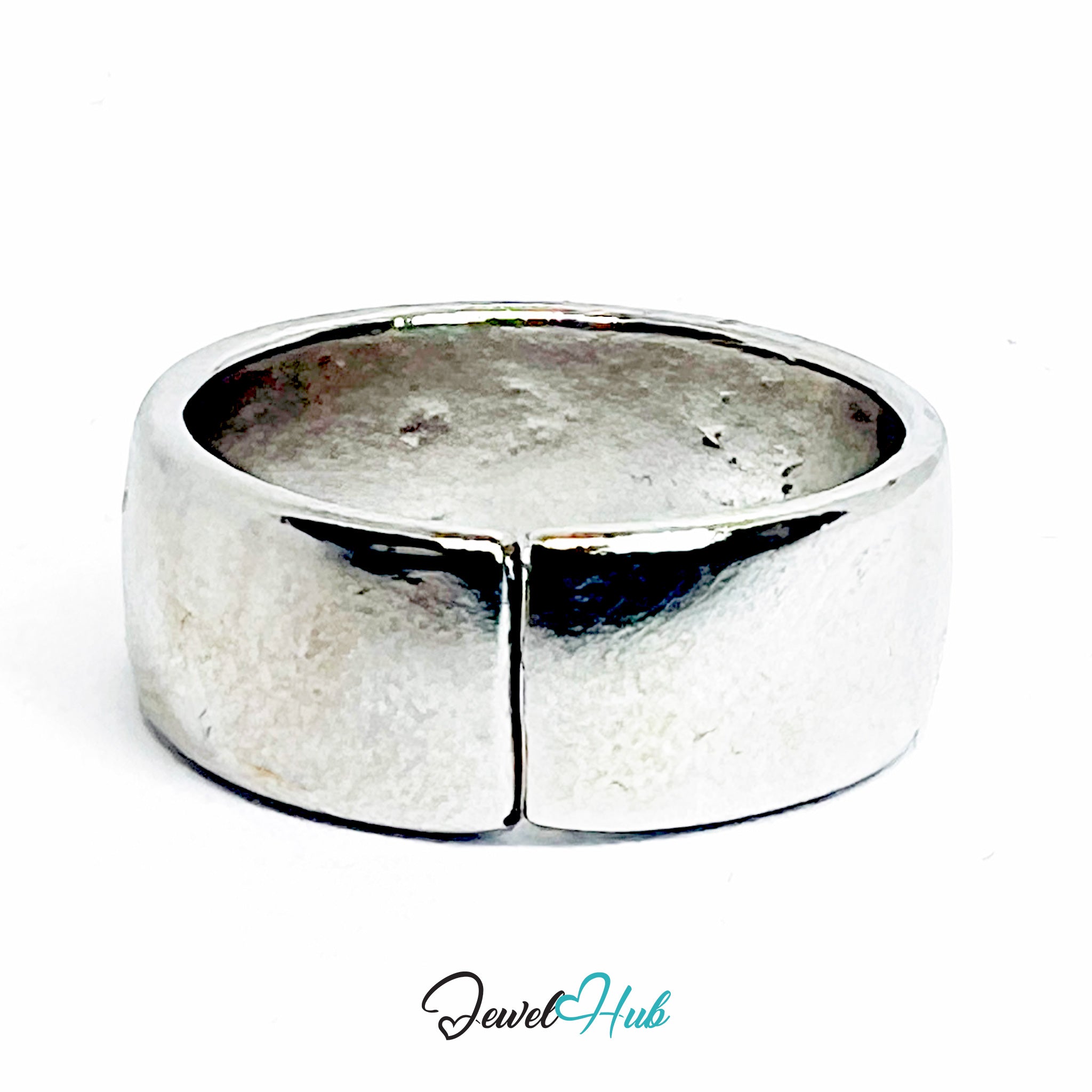 Silver-Plated Zinc Alloy Minimalist Open Ring – Quiet Geometric Accent