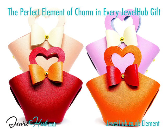 Faux Leather Bowtie Display Tote (Warm Colours collection) Home Décor & Jewellery Storage CT