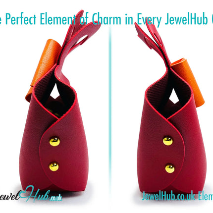 Faux Leather Bowtie Display Tote (Warm Colours collection) Home Décor & Jewellery Storage CT