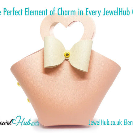 Faux Leather Bowtie Display Tote (Warm Colours collection) Home Décor & Jewellery Storage CT