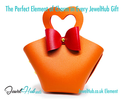 Faux Leather Bowtie Display Tote (Warm Colours collection) Home Décor & Jewellery Storage