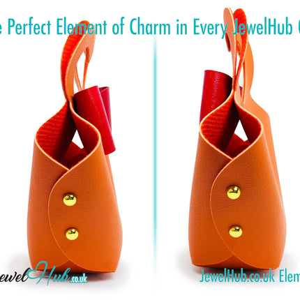 Faux Leather Bowtie Display Tote (Warm Colours collection) Home Décor & Jewellery Storage CT