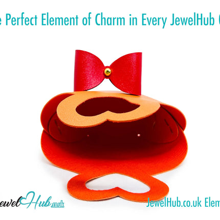 Faux Leather Bowtie Display Tote (Warm Colours collection) Home Décor & Jewellery Storage CT