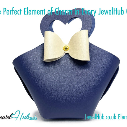 Faux Leather Bowtie Display Tote (Olive Bloom & Satin Gold) – Jewellery Display & Gift Accent CT