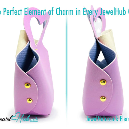 Faux Leather Bowtie Display Tote (Warm Colours collection) Home Décor & Jewellery Storage CT