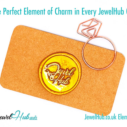 Diamond Ring Paper Clips · Iron Duo · Gold & Rose Gold · Quirky Gift Charm · Bestseller Combo CT